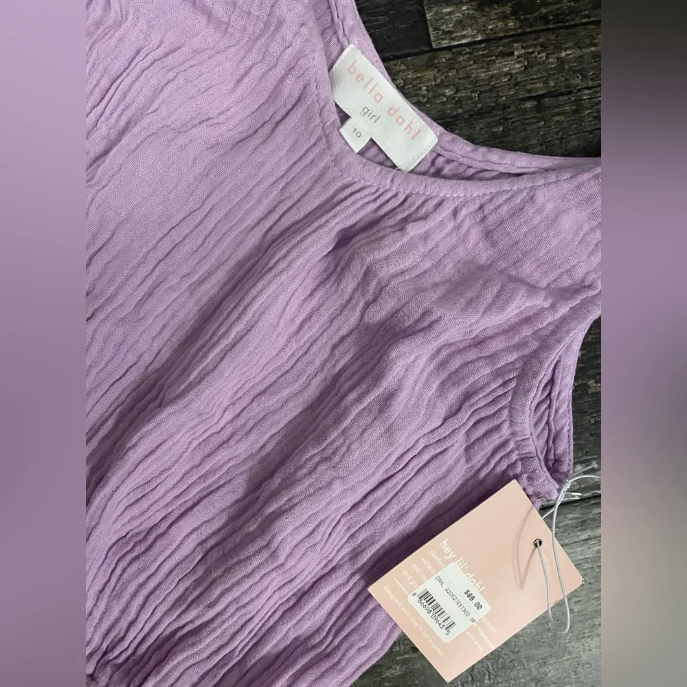 Nwt Bella Dahl Girls tied knot Tank Top Size 10